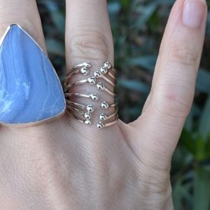 Handmade Argentium Sterling Silver Bone Ring